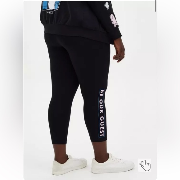 NWT Torrid Disney Alice In Wonderland & Beauty & The Beast Crop Leggings 3X - Picture 12 of 12